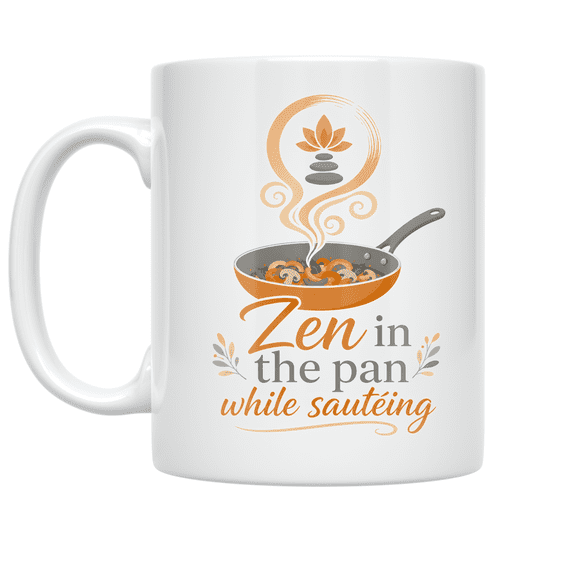 Mindful Cooking Design - Culinary Enthusiast - 11 oz Ceramic Coffee Mug