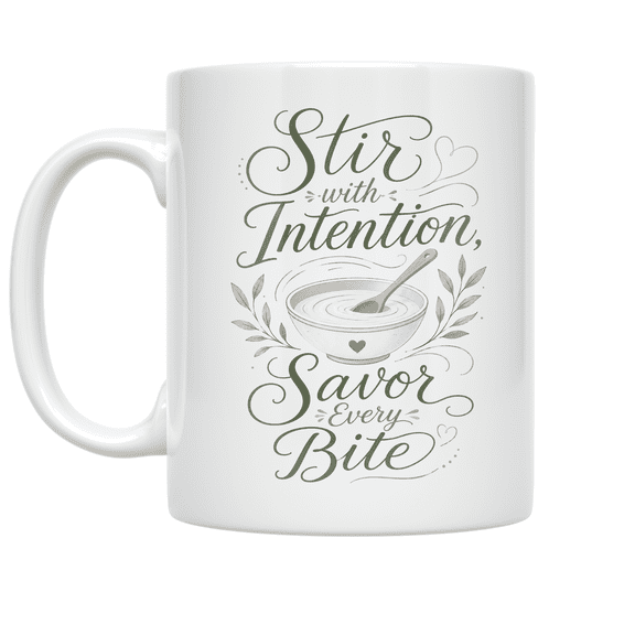 Mindful Cooking Inspiration - Culinary Enthusiast - 11 oz Ceramic Coffee Mug
