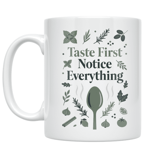 Mindful Cooking Inspired Design - Culinary Enthusiast - 11 oz Ceramic Coffee Mug