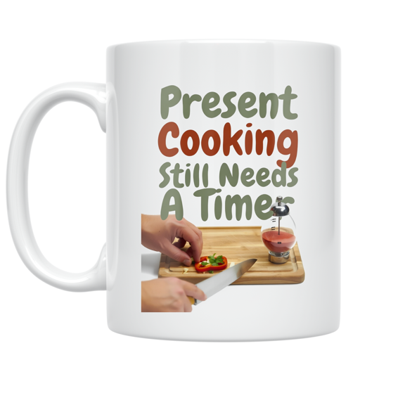 Mindful Cooking Timer Design - Culinary Enthusiast - 11 oz Ceramic Coffee Mug
