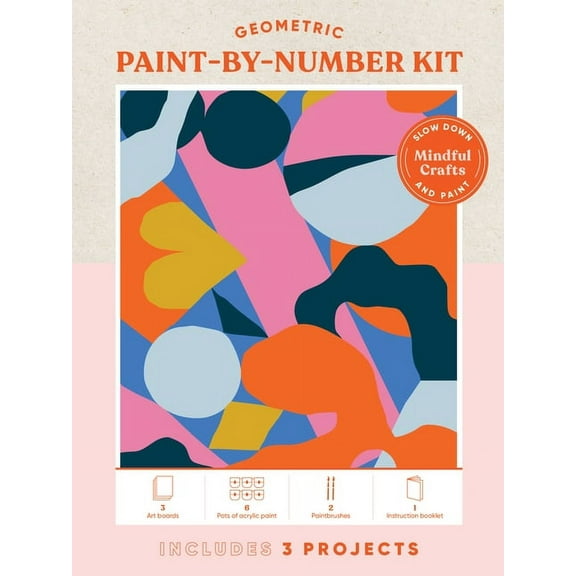 Mindful Crafts Paint by Number Kit - Geometric