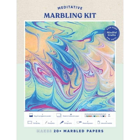 Mindful Crafts: Meditative Marbling Kit (Kit)