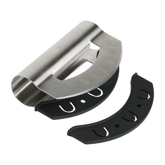 Mindful Design Salad Chopper Mezzaluna Knife - Stainless Steel Rocker - 6 in