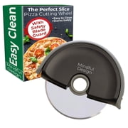 Mindful Design Pizza Cutter Handheld, Black