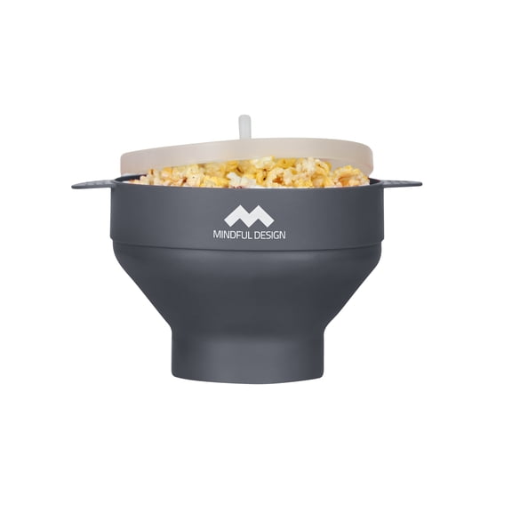 Mindful Design Popcorn Popper Grey One Size