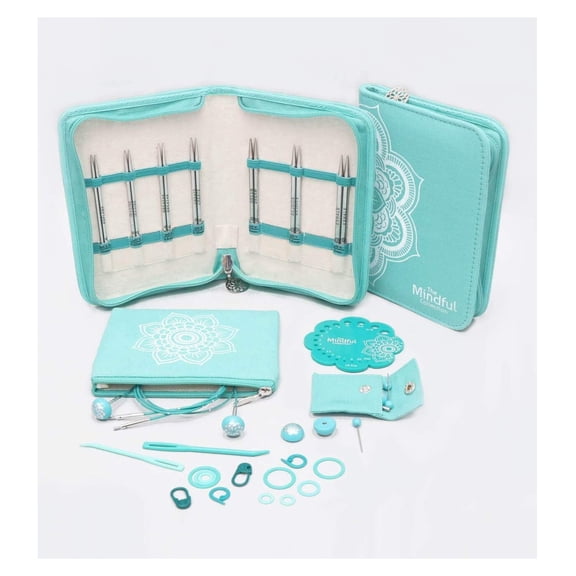 -Mindful Interchangeable Lace Needles Set 5"-Believe Sizes 2.5/3mm to 8/5mm -KP250303