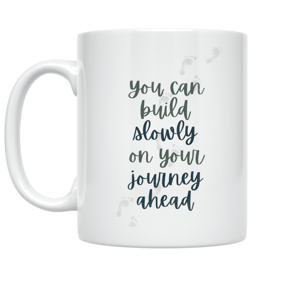 Mindful Journey Design - Personal Growth Enthusiast - 11 oz Ceramic Coffee Mug