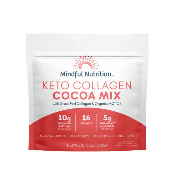 Mindful Nutrition Keto Protein Cocoa Mix with Collagen & MCT Oil, 10.16 oz