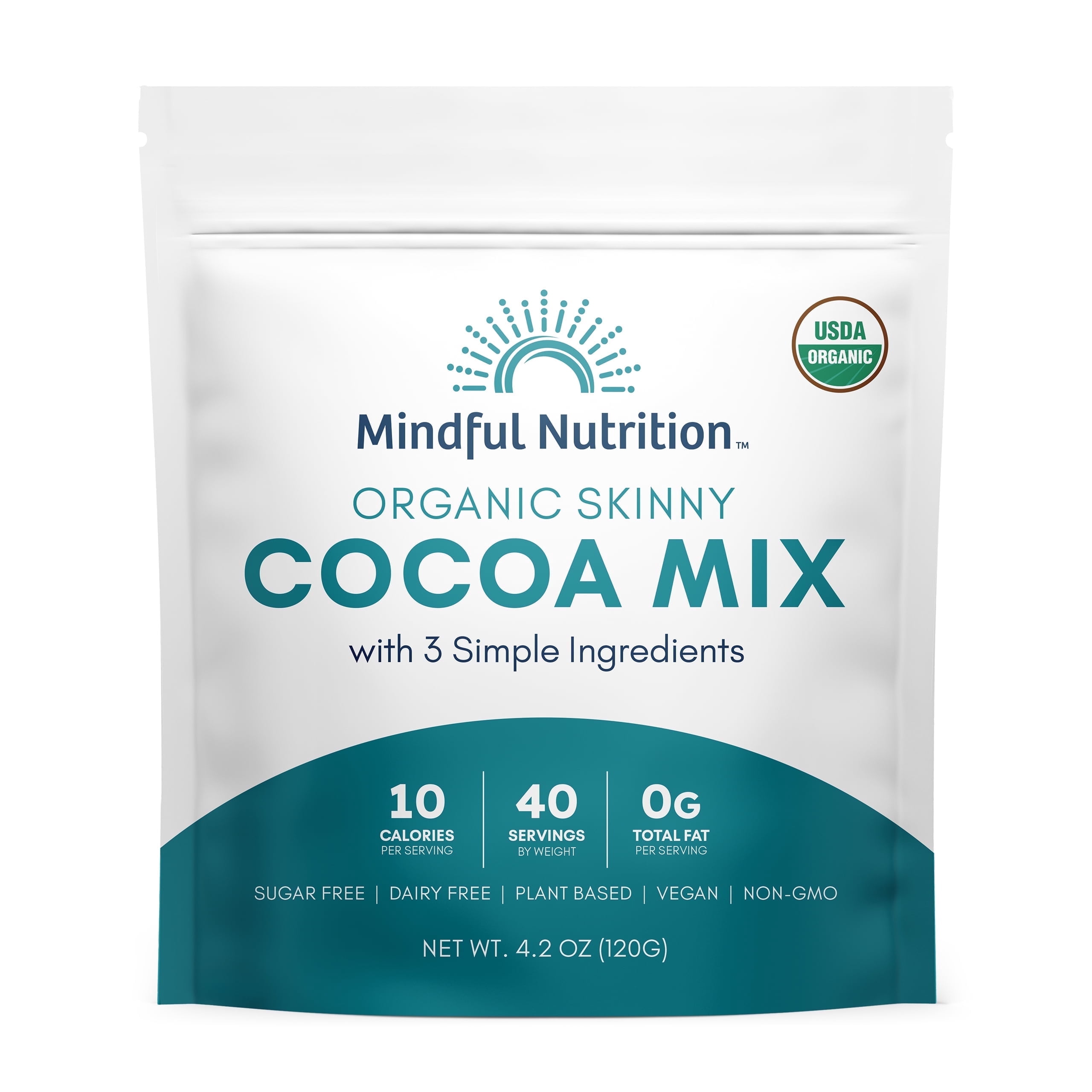 Mindful Nutrition Organic Skinny Hot Cocoa Mix, Sugar Free, Dairy