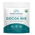 Mindful Nutrition Organic Skinny Hot Cocoa Mix 40 Servings Sugar Free Hot Chocolate Mix