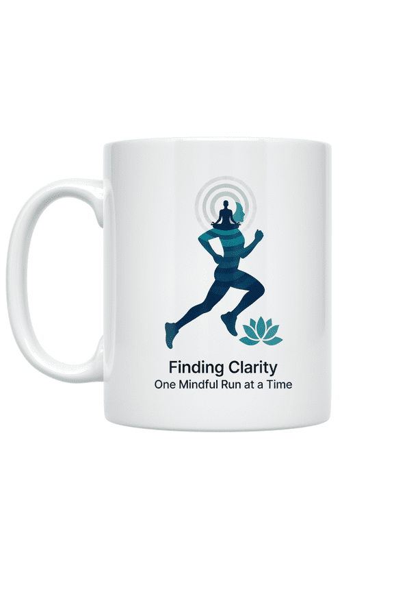 Mindful Running Design - Mindful Running Club - 11 oz Ceramic Coffee Mug