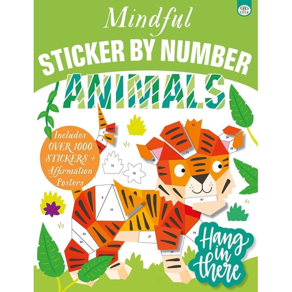 Mindful Sticker by Number Animals