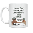 thumbnail image 1 of Mindful Workspace Design - Productivity Enthusiast - 11 oz Ceramic Coffee Mug, 1 of 3