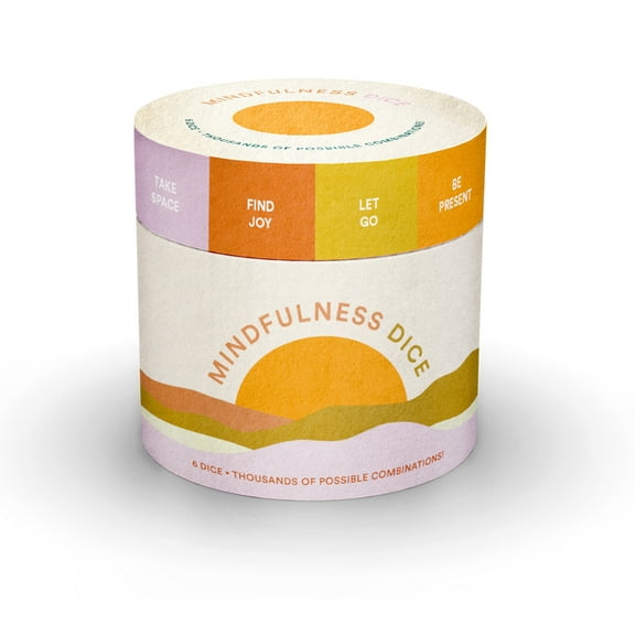 Mindfulness Dice: 6 Dice, Thousands of Possible Combinations!, (Hardcover)