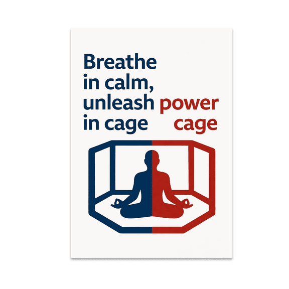 Mindfulness Sports Wall Art - MMA Enthusiast - 13x19 Poster Print