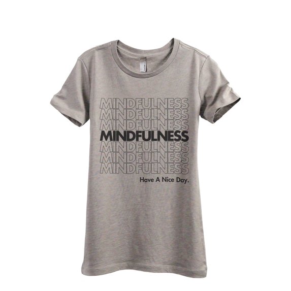 Mindfulness Women's Fashion Relaxed T-Shirt Tee Heather Tan X-Large