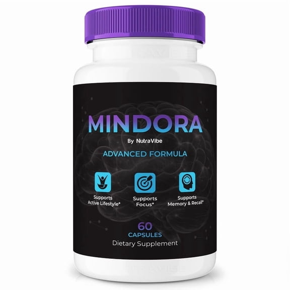 Mindora Pills – Daily Formula with a Natural Blend to Help Maintain Focus, Memory & Concentration | Clean, Gentle, Easy-to-Swallow Capsules for Everyday Sharpness (60 Capsules)