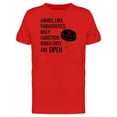 thumbnail image 1 of Minds Function When Theyre Open T-Shirt Men -Image by Shutterstock, Male XX-Large, 1 of 2