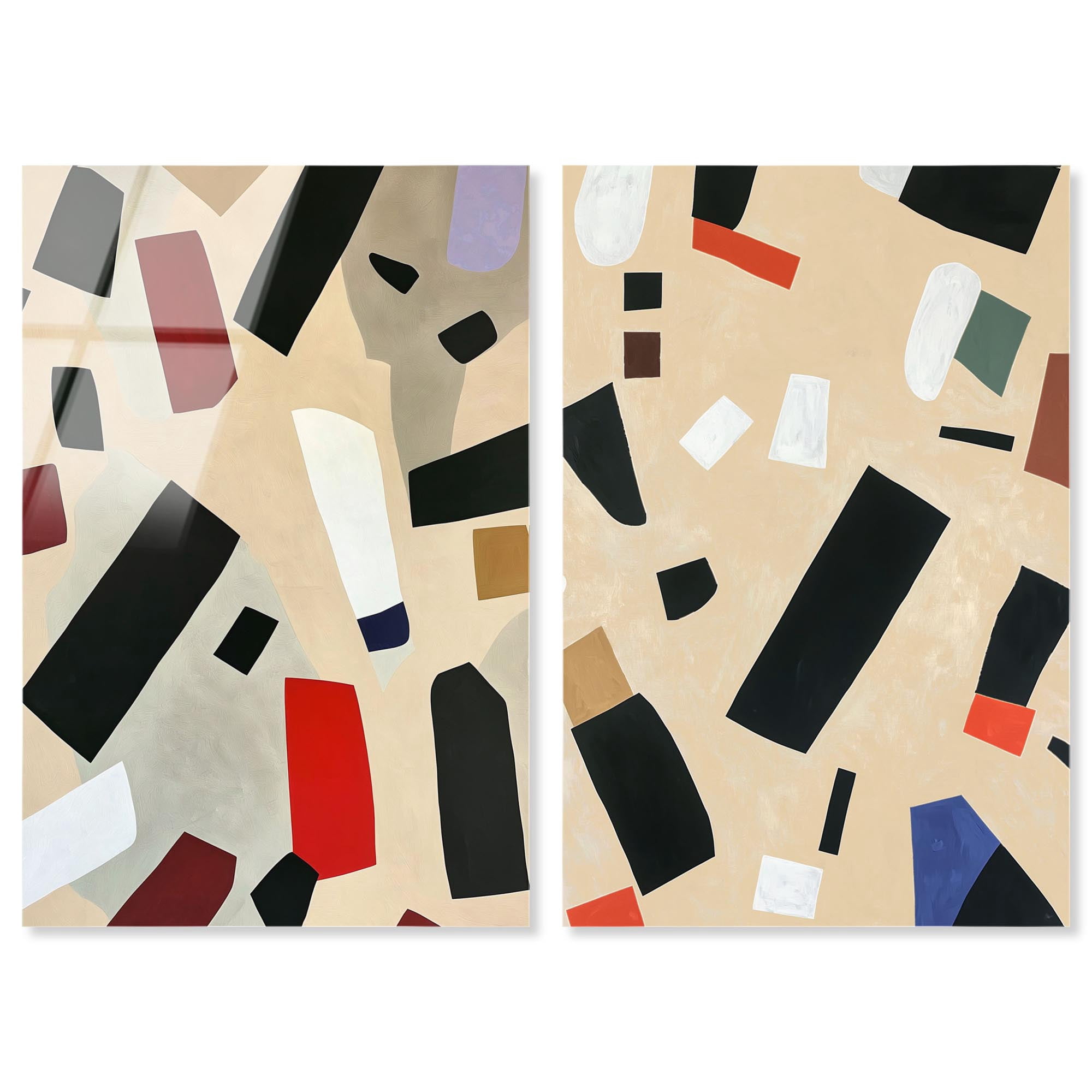 Mindscape Mosaic Set Acrylic Print Modern Abstract Art Set by Art ...