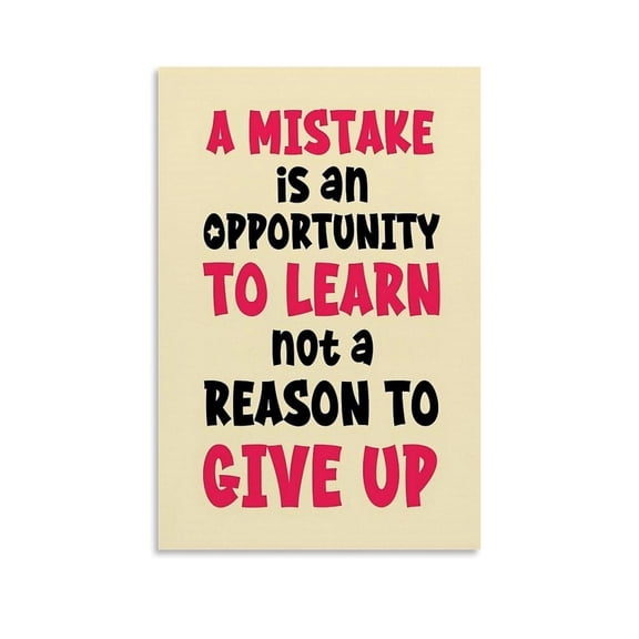 Mindset Affirmation Posters Is An Opportunity to Learn Print Confidence Boosting Decor Change Your Mindset Posters College Dorm Office Bedroom Canvas Wall Art
