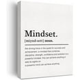 thumbnail image 1 of Mindset Definition Canvas Wall Art Motivational Mindset Quote Canvas Print Painting Office Home Wall Decor Framed Gift 12x15 Inch, 1 of 5