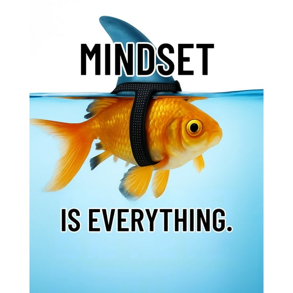 Mindset Is Everything Wall Art - Motivational Posters for Women - Inspirational Wall Decor for Bedroom Office Classroom Modern Boho Christian Poster Neutral Aesthetic