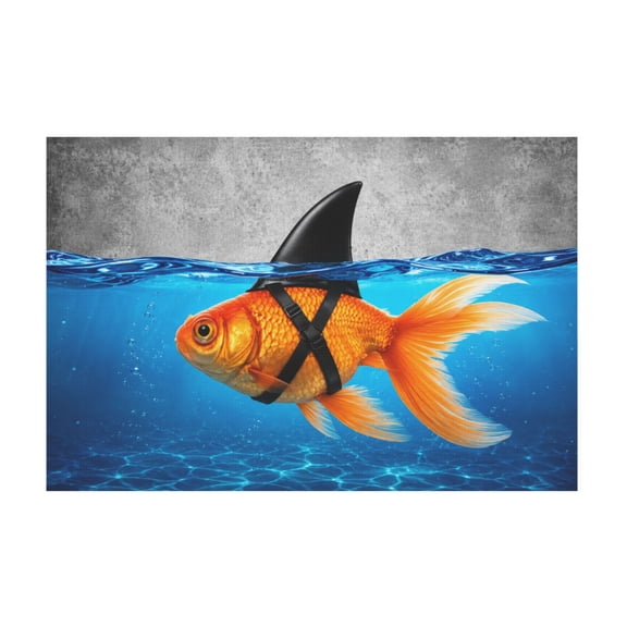 Mindset Is Everything Golden Swimming Inspirational Quotes Canvas Wall Art for Bathroom Home Office Bedroom 12*18in