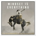 Mindset Rodeo Manly Inspirational Cowboy Canvas Wall Art by Notoriart