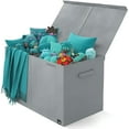 thumbnail image 1 of Mindspace Toy Chest Collapsible Storage Bins for Stuff Animals and Kids Toys Gray, 1 of 9