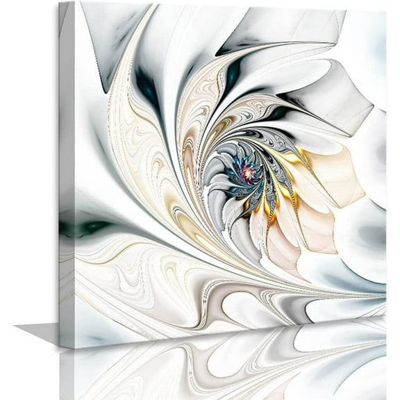 Mindunm Modern Decorations Abstract 14" x 14" Framed Canvas Art Prints