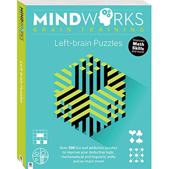 Pre-Owned Mindworks Brain Training Over 320 puzzles Bind-up Left Brain 2019 Year Edition Paperback (Paperback) 1488915555 9781488915550