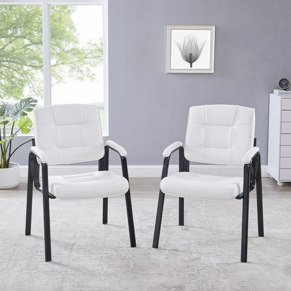 Executive Office Guest Chair by Naomi Home-Color:White,Style:Set of 2