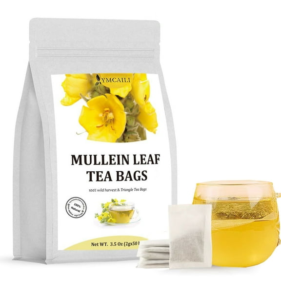 MindyLLL Premium Mullein Leaf Tea Bags - Natural Herbal Tea for Respiratory Support & Daily Wellness, Chinese Tea Bags (100 Count)