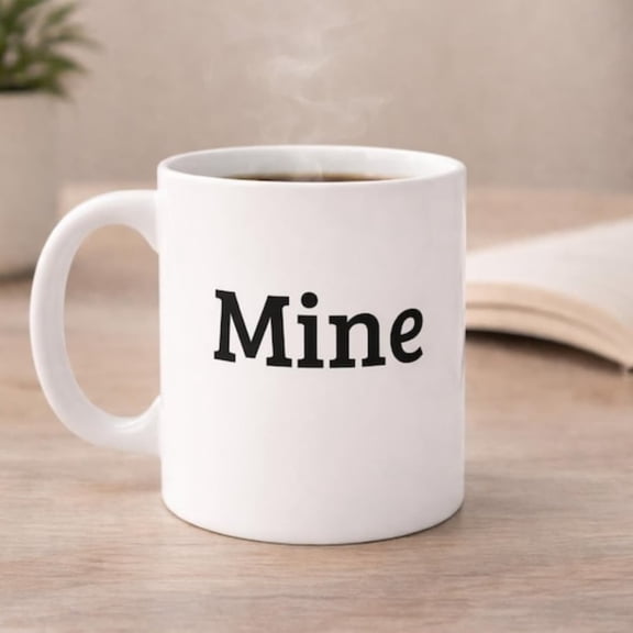 Mine Mug - Romantic Coffee Cup, Funnove Mug Couples, Relationship Gif.
