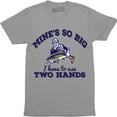 thumbnail image 1 of Mine's So Big I Have To Use Two Hands Funny Fishing Men's T-Shirt, 1 of 4