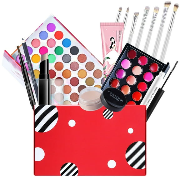 Mineart 15 Pieces Makeup Tool Set Cosmetic Accessory Kit Daily Face Eye Lip Makeup Application