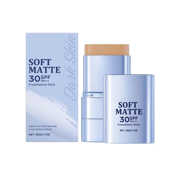 Mineart 2 In 1 Matte Foundation Stick Long Lasting Full Coverage Waterproof For Daily Makeup And On The Go Use 0.71 Oz