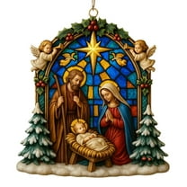 Mineart 2025 Nativity Scene Christmas Decor, Religious Themed Display for Homes and Churches, Honors Christmas Traditions