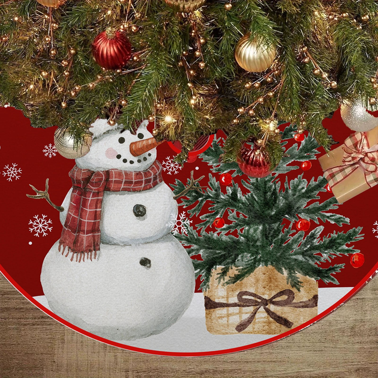 Fabric Christmas Tree Skirt