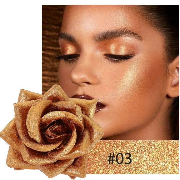 Mineart 3D Rose Highlight Blush Shimmer Finish Daily Makeup