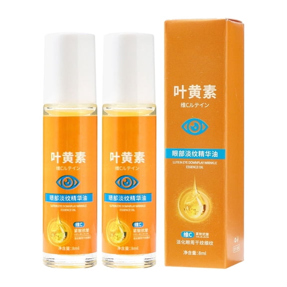 Mineart 5pcs Lutein Eye Anti-Wrinkle Essential Oil 8ml, Hydrating Dark Circle Reduce, Anti-Aging Wrinkle Fade, Nourishing Eye Care, Gentle Formula for Delicate Eye Skin