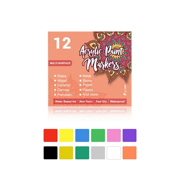 Mineart Acrylic Marker Pen Set Vibrant Color For Daily Art Projects And Creative Design