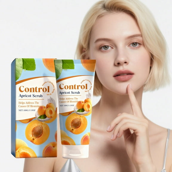 Mineart Apricot Exfoliating Scrub Body And Face Gentle Cleansing Daily Skincare 3.53 Oz