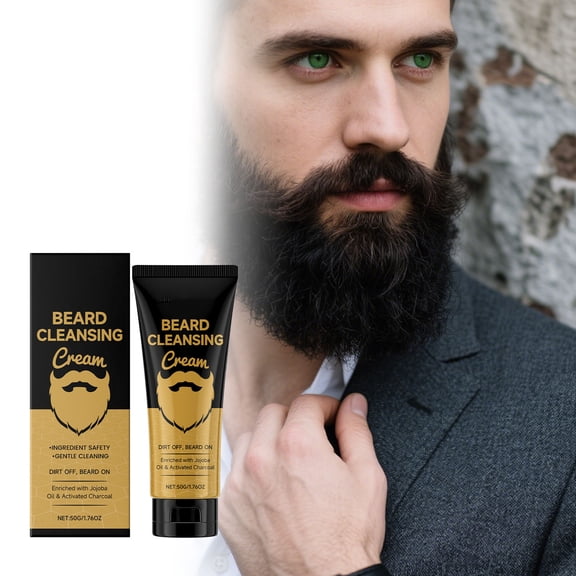 Mineart Beard Cleansing Cream Gentle Cleansing Moisturizing Daily Beard Grooming Product For Men