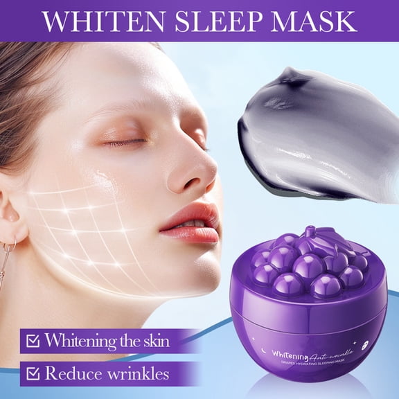Mineart Brightening Anti-Wrinkle Hydrating Sleeping Mask Collagen-Infused Nighttime Mask Reduce Fine Lines Improve Skin Glow Skincare Essential