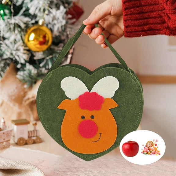 Mineart Christmas Reusable Gift Bags and Eve Gift Boxes, Pouches for Cookies, Candies and Treats, Holiday Packaging for Party Favors and Gift Wrapping