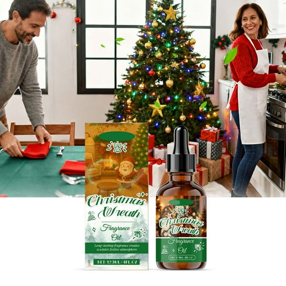 Mineart Christmas Wreath Aromatherapy Essential Oil,Refreshing Fragrance Oil For Diffuser,4.06 Fl Oz