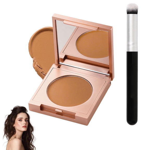 Mineart Concealer Cream With Brush Full Coverage Waterproof Long Lasting Hide Dark Circles Freckles Acne Marks For Daily Makeup