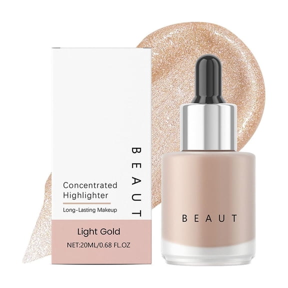 Mineart Concentrated Highlighter Liquid Brightening Shimmer Finish Long Lasting For Daily Face Makeup 0.71 Oz