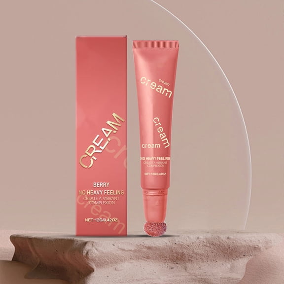 Mineart Cream Blush Hydrating Moisturizing Lightweight Blendable For Natural Cheek Color Daily Makeup 0.41 Fl Oz